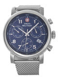 Swiss Military Blue Dial Stainless Steel Watch 1043.30