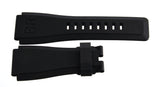 New Original Bell & Ross Mens Black Rubber Watch Strap Band 24mm x 24mm