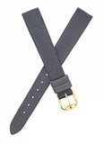 Revue Thommen 13mm Women's Grey Leather Gold Buckle Watch Band NOS