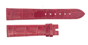 Chopard 16mm x 14mm Shiny Red Alligator Watch Band 105/70