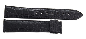 Montblanc Men's 20mm x 19mm Black Alligator Leather Watch Band Strap