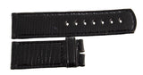 LOCMAN Men's 24mm x 24mm Black Lizard Leather Watch Band