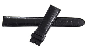Montblanc Men's 19mm x 17mm Black Alligator Leather Watch Band FTK