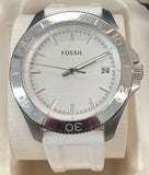 Fossil AM4471 Retro Traveler White Dial Silicone Strap Men's Watch