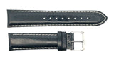 Alfred Hammel 18mm Black Gennuine Leather Men's Watch Band