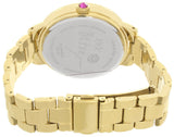 Betsey Johnson Women's Gold Tone Dial Gold Tone Metal Bracelet Watch BJ00443-06