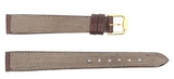 Revue Thommen 13mm Women's Brown Leather Gold Buckle Watch Band