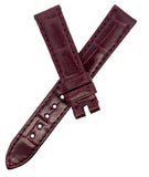 Bvlgari Women's 13mm x 13mm Burgundy Leather Watch Band