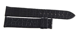 Montblanc Men's 19mm x 17mm Black Alligator Leather Watch Band Strap FTE