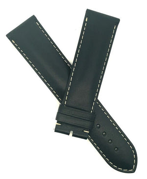 Genuine Chopard 23mm x 22mm Black Leather Watch Band Strap