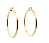 Gold tone Women's Round Hoops Earrings