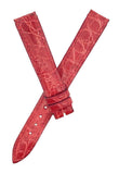 12mm Baume & Mercier Women's Red Alligator Leather Watch Band Strap