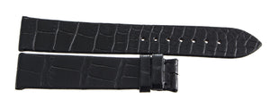 Montblanc Men's 19mm x 17mm Black Alligator Leather Watch Band FSH