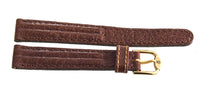 Revue Thommen 15mm Brown Leather Gold Buckle Watch Band Strap NOS