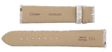 Cartier 18mm x 16mm Grey Alligator Leather Women's  Watch Band KDA8AAM3