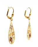Gold tone Women's Tear Drop Earrings