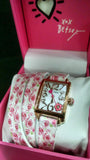 Betsey Johnson Women's BJ00670-07 Floral Double Wrap Strap Pink Floral One Size