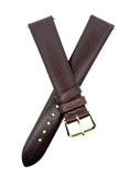 Timex 18mm Brown Lizard Leather Gold Buckle Watch Strap Band