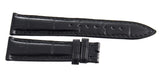 Ulysse Nardin 19mm x 16mm Black Alligator Leather Watch Band K3H3A