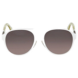 Fendi White Aviator Sunglasses FF 0082/S E2OEU 55