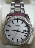 Fossil BQ3188 Silver Glitz Dial Stainless Steel Women's Watch