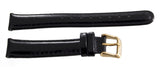 Invicta Womens 16mm x 14mm Black Patent Leather Watch Band W/ Rose Gold Buckle