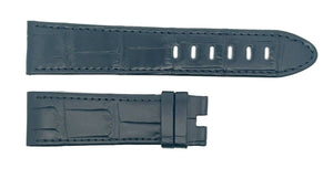 Montblanc Men's 22mm x 20mm Black Alligator Leather Watch Band Strap FCB