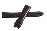 Gerald Genta 18mm x 16mm Shiny Dark Brown Leather Watch Band