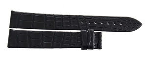 Montblanc Men's 19mm x 17mm Black Alligator Leather Watch Band FWE