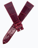 PIAGET Women's 18mm x 14mm Burgundy Leather Women's Watch Band Strap FZG