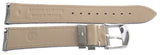 NEW Michele Womens 18mm Grey Alligator Leather Watch Band Strap