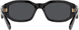 NEW Versace 0VE4361 Unisex Sunglasses Black Frame, Dark Grey Lenses, 53MM