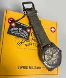 CX Swiss Military DESERT STORM Day/Date watch 42mm Olive Camo strap/dial 3101