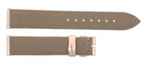 Poiray 16mm x 15mm Beige Patent Leather  Women's Watch Band Strap 105/70