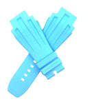 Richard Mille 21mm x 22mm Pastel Blue Rubber Watch Band Strap 25S OEM