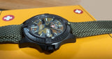 CX Swiss Military DESERT STORM Day/Date watch 42mm Olive Camo strap/dial 3101