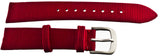 LOCMAN WOMENS 16MM RED FABRIC  ALLIGATOR LEATHER WATCH BAND STRAP