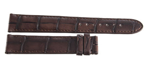 Montblanc Men's 19mm x 17mm Brown Alligator Leather Watch Band Strap FTB