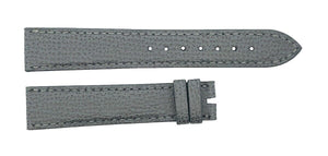 Chopard 18mm x 16mm Men's Grey Genuine Leather Watch Band Strap B2105-0005