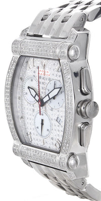 Aqua Master 2ct Diamond Bezel Chronograph Quartz Men's Watch
