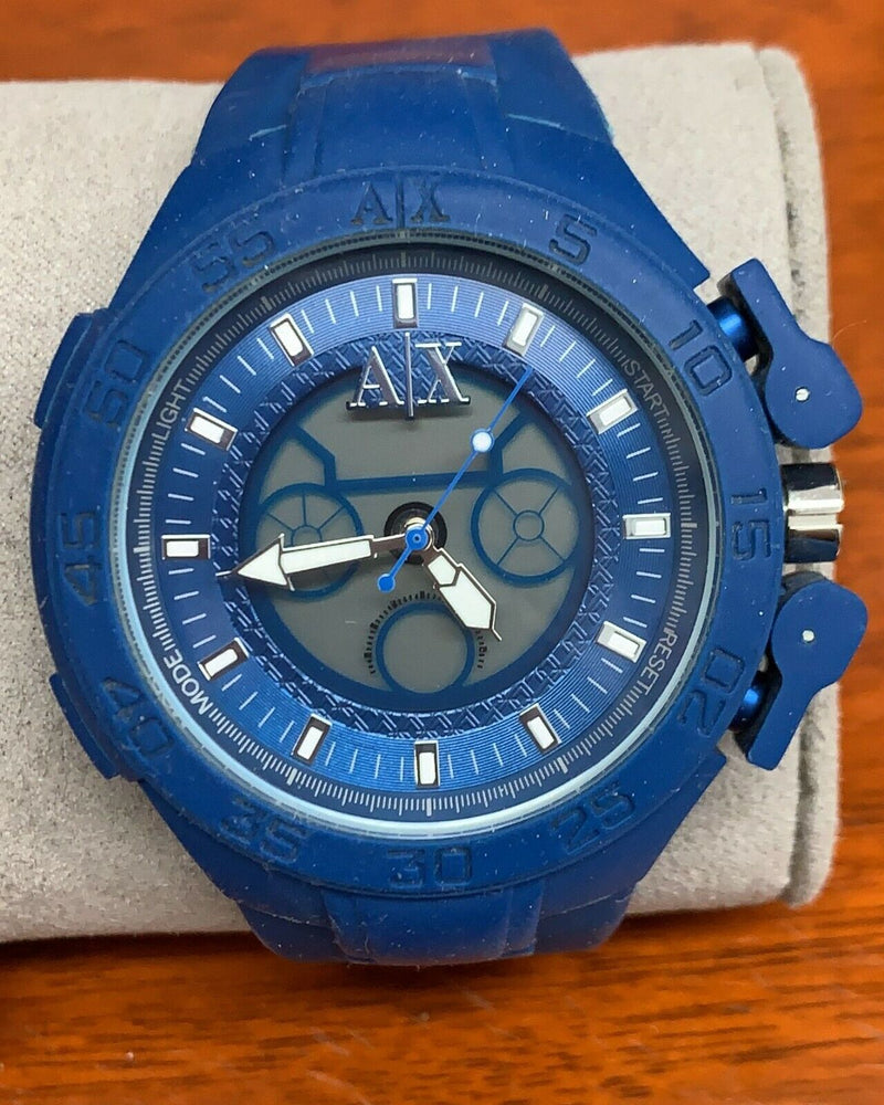 Armani Exchange Blue Active Analog Digital Mens Watch AX1282