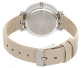 Anne Klein Womens Beige Dial Beige Leather Strap Quartz Watch AK/2105