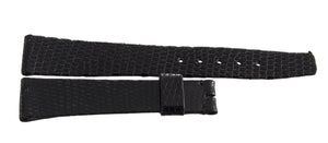 Girard Perregaux 18mm x 14mm Black Lizard Leather Watch Band