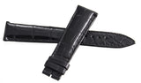 Ulysse Nardin 20mm x 16mm Black Alligator Leather Watch Band 3E06