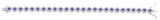Sterling Silver 925 Womens Synthetic  Sapphire Stone Bracelet 7mm Wide