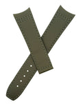 Raymond Weil Freelancer Mens 21mm x 18mm Green Leather Watch Band Strap V4.22