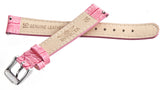 Invicta Womens 16mm Light Pink  Leather Watch Band Strap Silver Pin Buckle