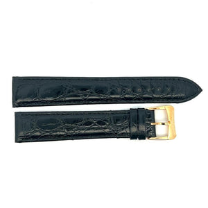 Raymond Weil Women's 18mm Black Genuine Leather Watch Band W/Gold Buckle(L)