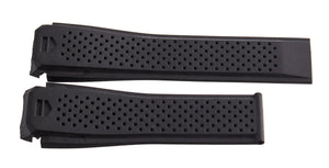 22mm Tag Heuer Carrera Calibre 2 Black Rubber Men's Band Strap CBG2A10.FT6168
