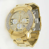 Aqua Master Gold Tone Chronograph 20 Diamond Quartz Men's Watch  W-96